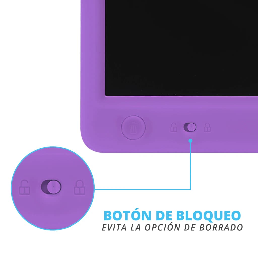 Pizarra Mágica Led T-go Tablero Dibujo Digital Para Niños 15 pulgadas — Negro