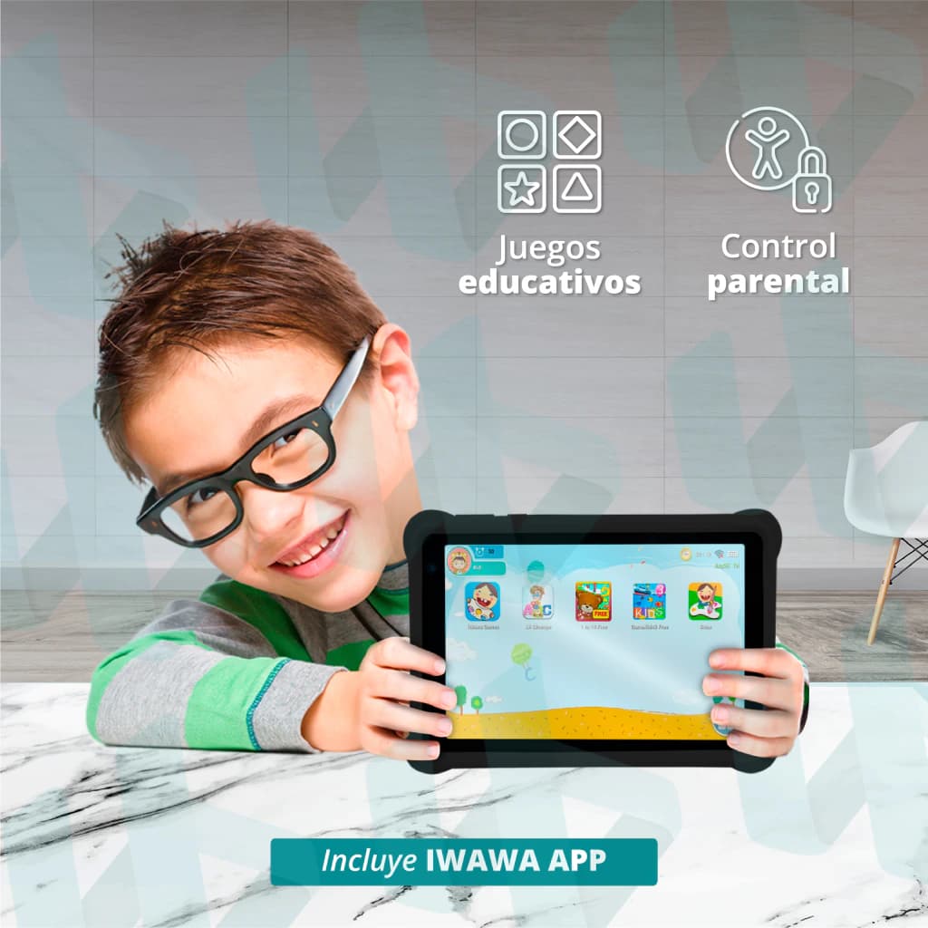 Tablet T-go Outlet 7 Pulgadas Kids 4gb 64gb Funda + Regalos (Reacondicionado) — Verde