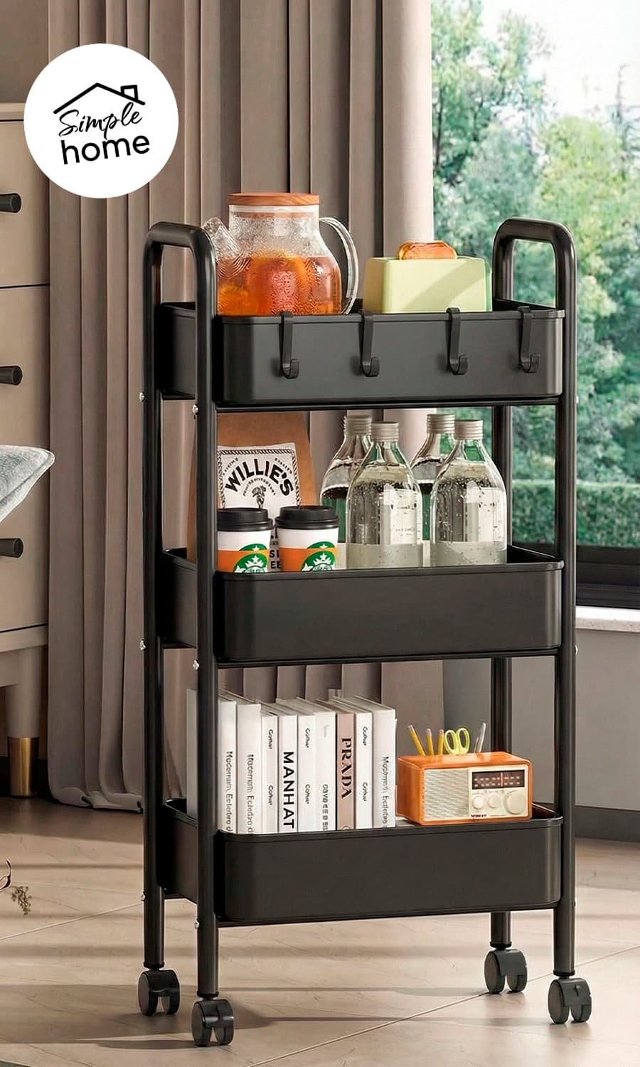 Carrito Organizador Multiuso 3 Niveles | Línea Simple Home Seúl