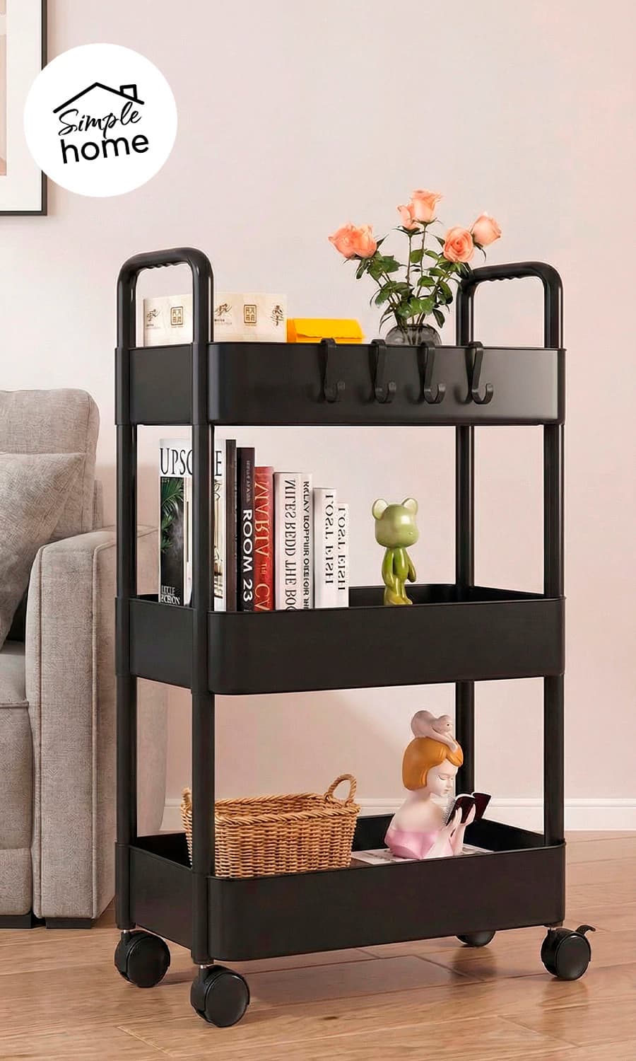 Carrito Organizador Multiuso 3 Niveles | Línea Simple Home Seúl
