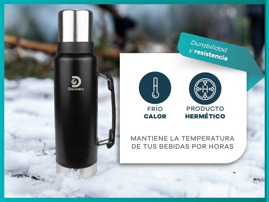 Kit Matero Termo 1.3 Lts + Mate + Bombilla + Mochila Matera Morral | T-Go