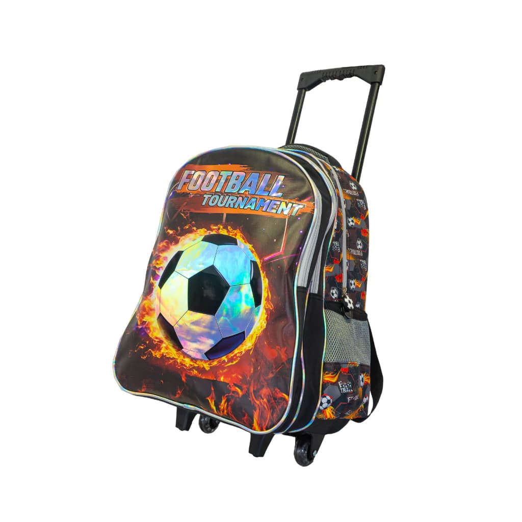 Mochila Escolar con Carrito 18'' Premium Futbol | T-go