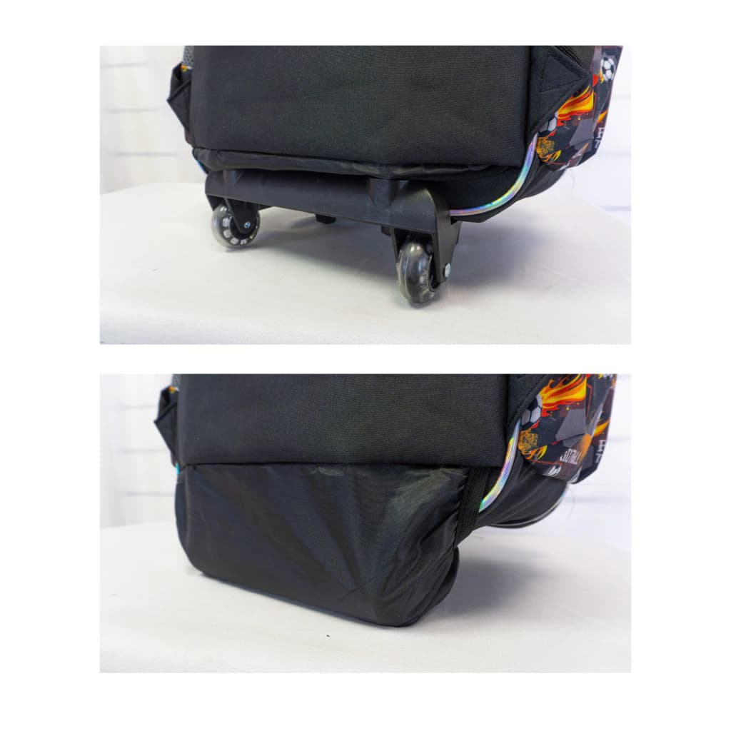 Mochila Escolar con Carrito 18'' Premium Futbol | T-go