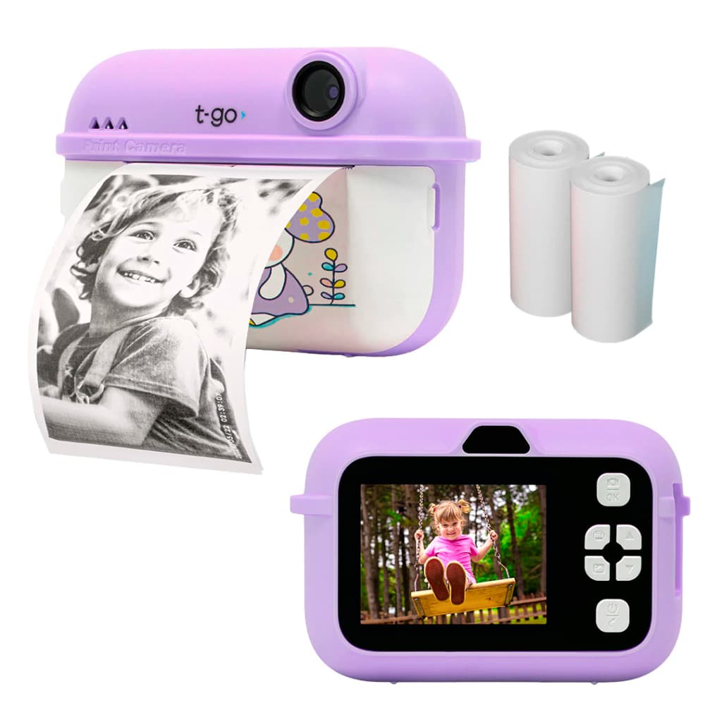 Cámara Mini Impresora Térmica Portátil 1080p Video / W067 — Lila